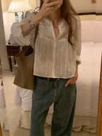 Harper lace blouse