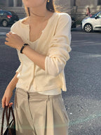 Wool silk cardigan