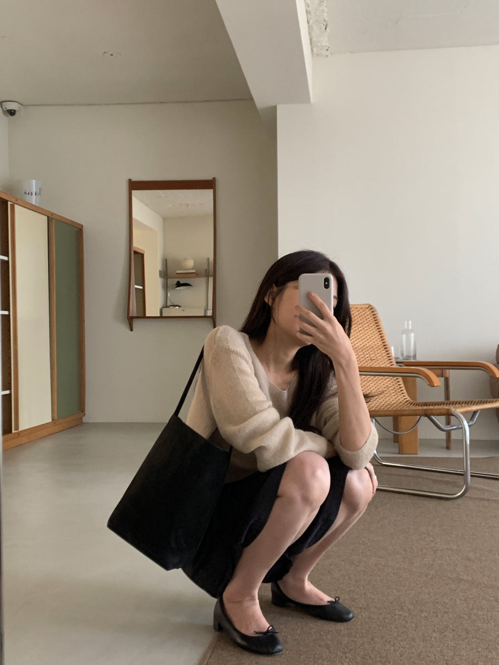 Row mohair hacch knit