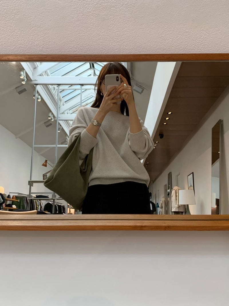 Rosy wholegarment knit