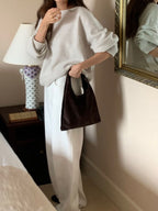 Rosy wholegarment knit