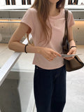 [Instock] Summer cup half tee (pink)