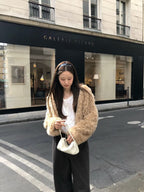 Hairy fur jacket