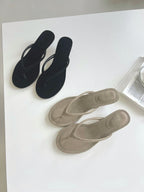 [sale] Velvet strap mule (24.5)