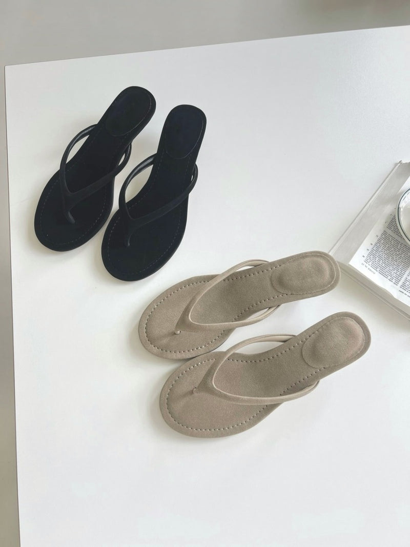 [sale] Velvet strap mule (24.5)
