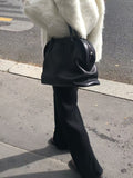 Wool row banding pants