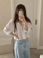 Frill blouse