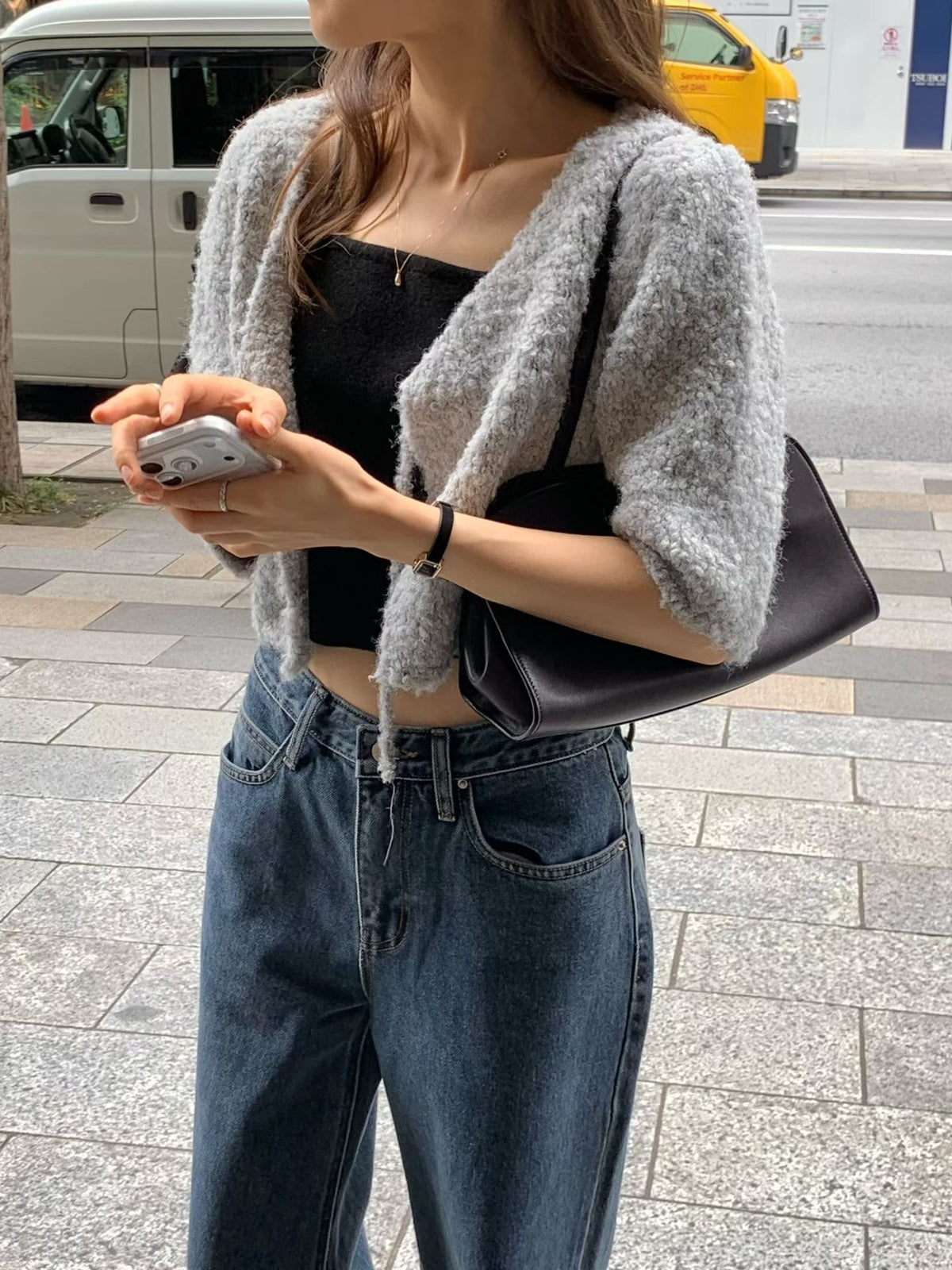 Log blue denim