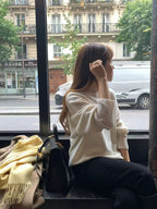 Cashmere basic pullover knit
