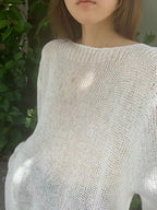 Loose boatneck knit