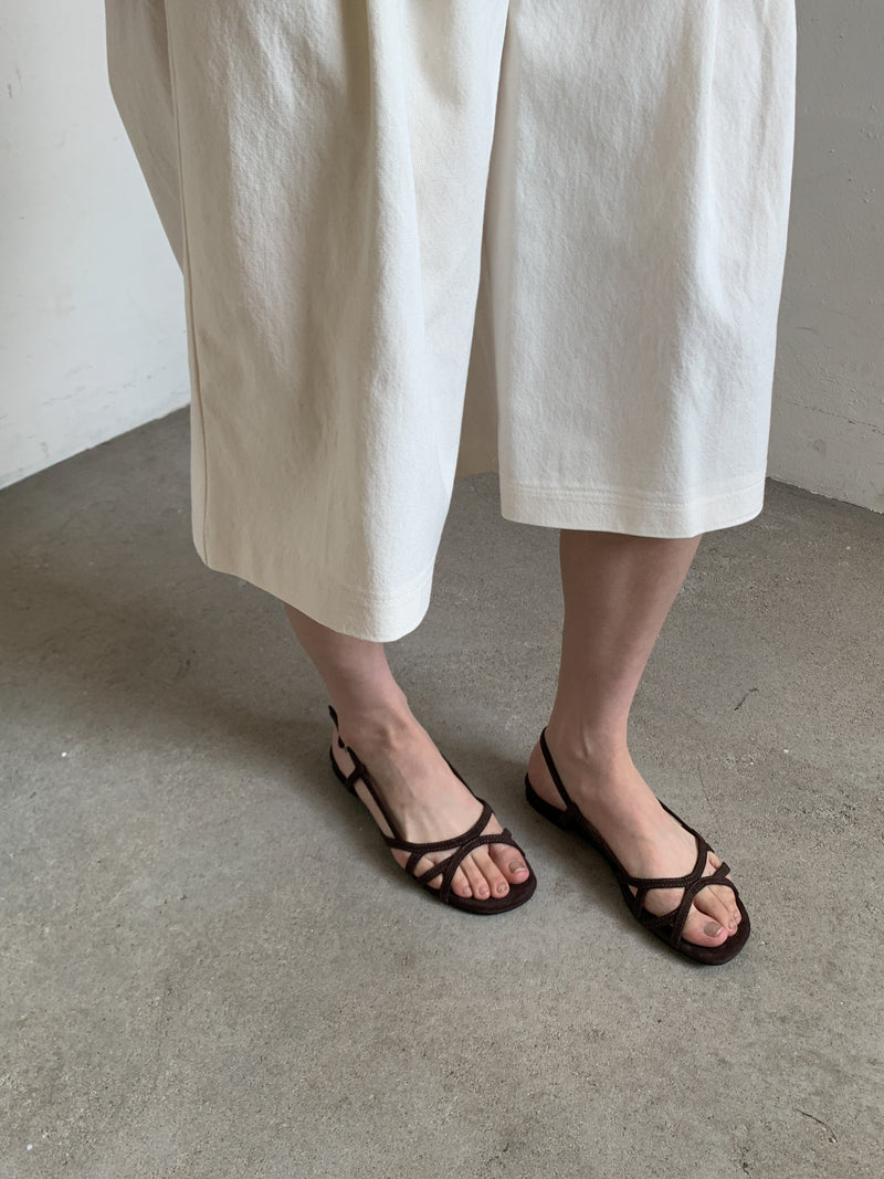 Nuance velvet line sandal