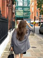 Marron check shirt