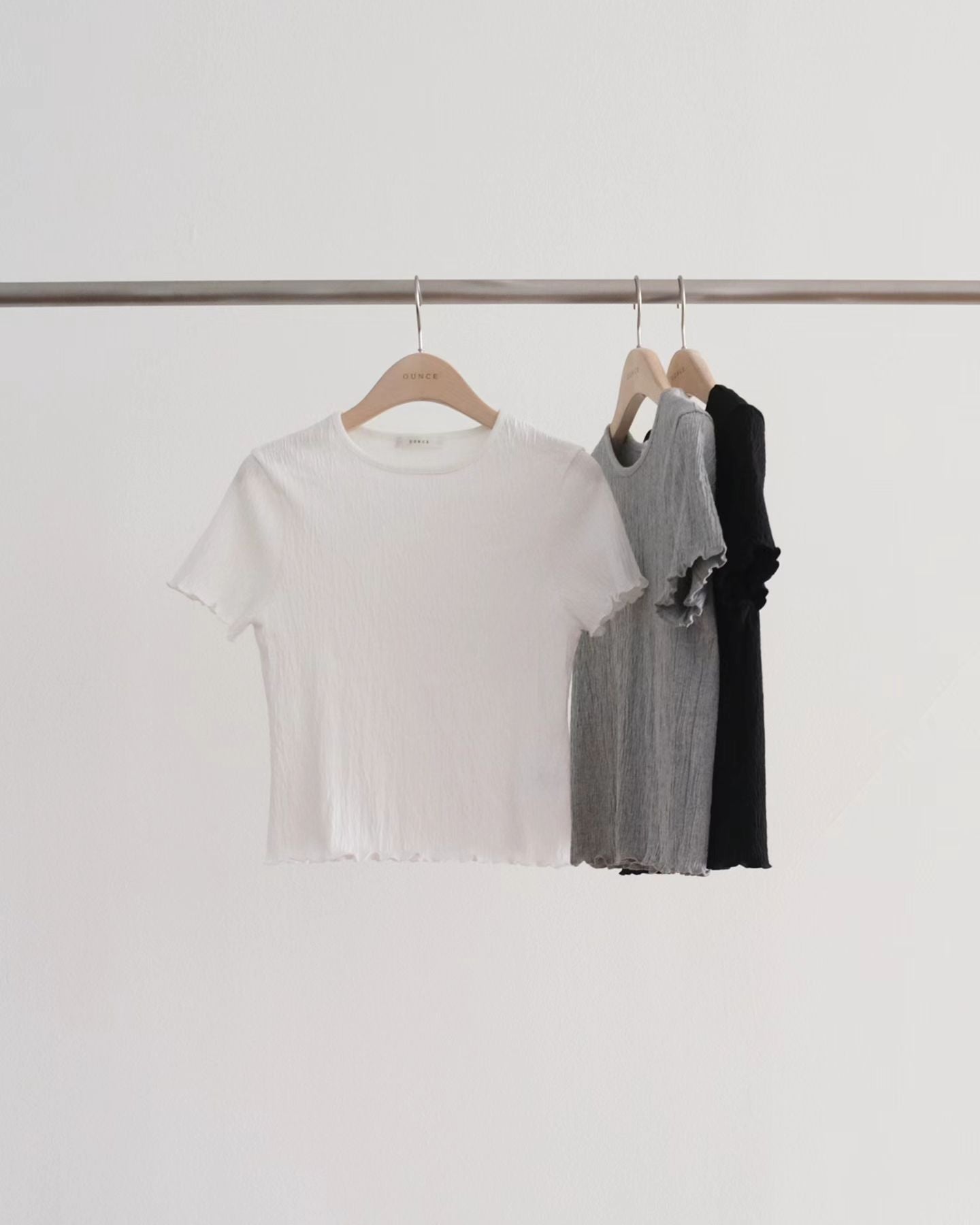 Wrinkle half tee