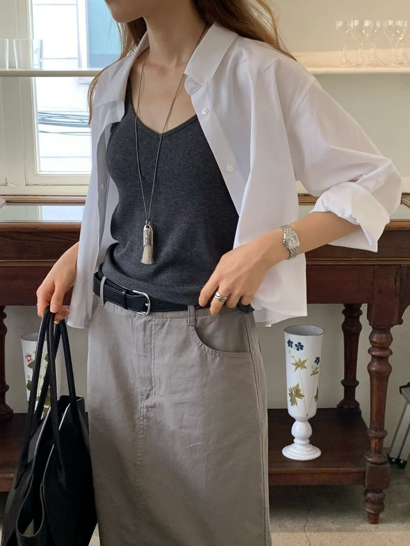 Washing midi skirt