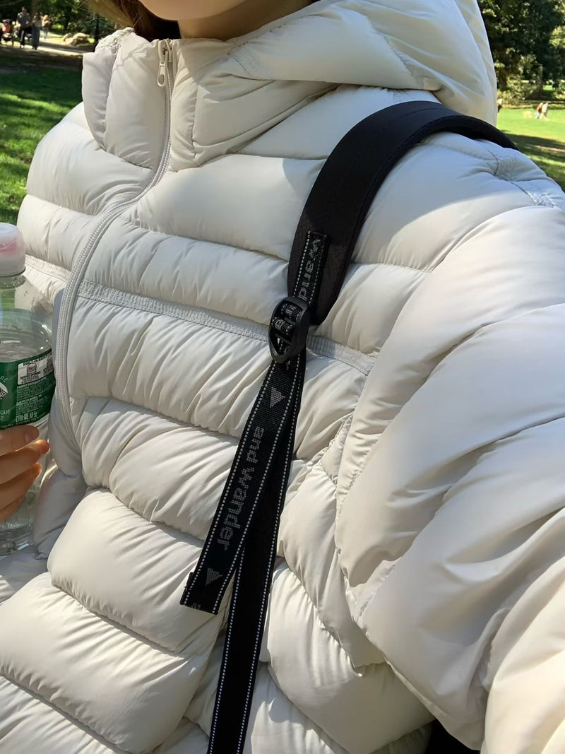 Feather light duck down padding