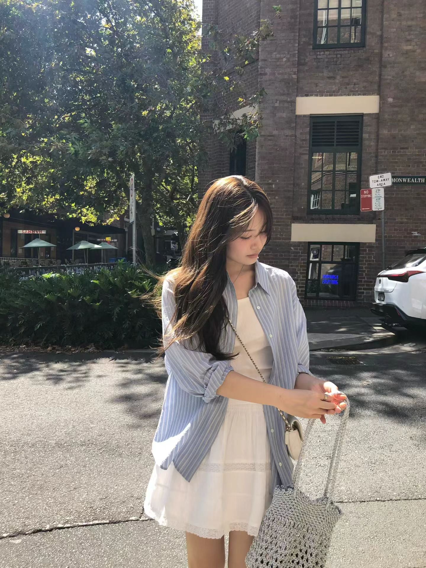 Merci stripe shirt