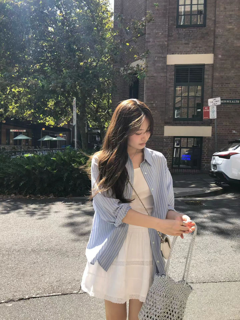 Merci stripe shirt