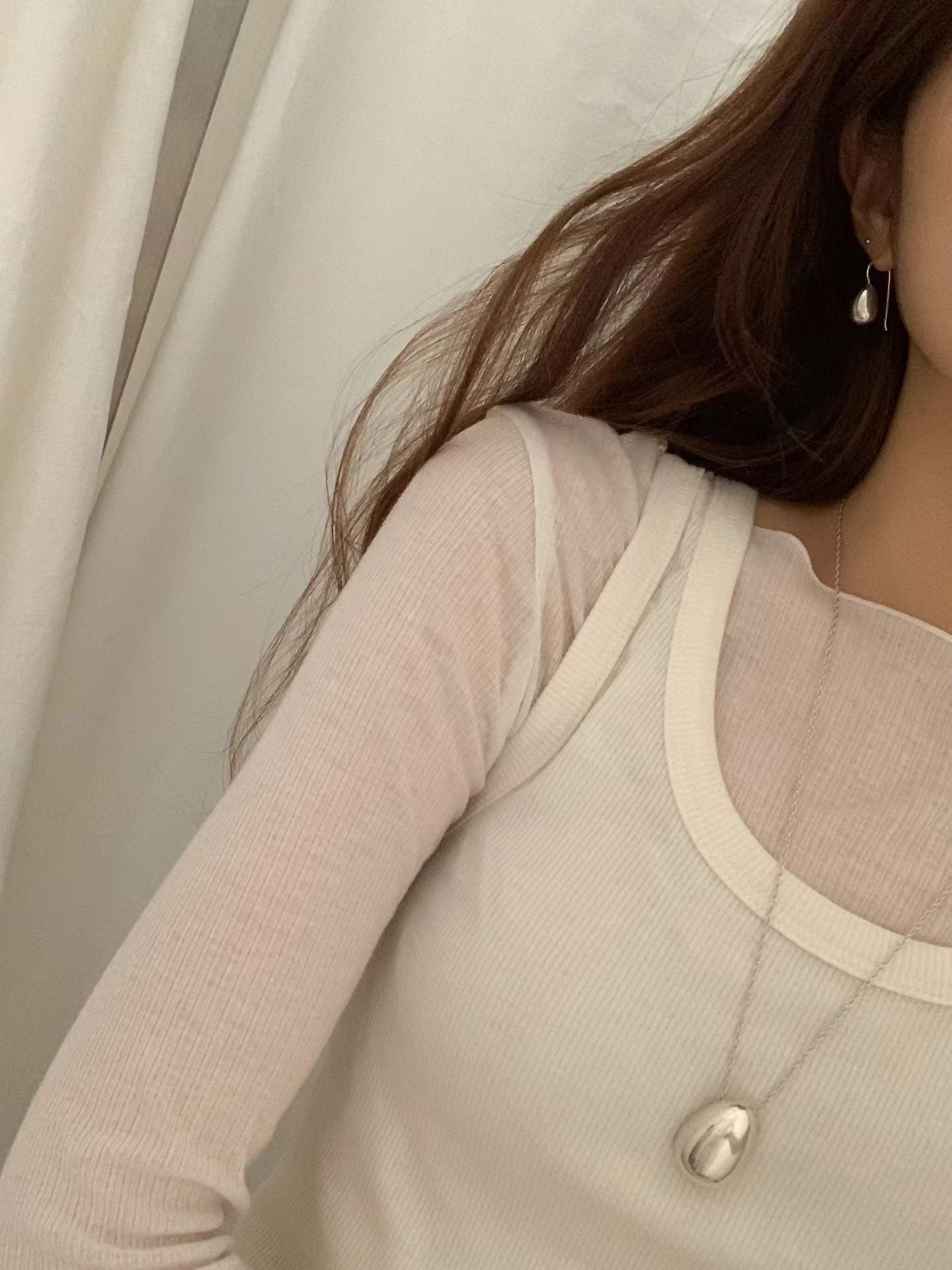 May rib long sleeve tee