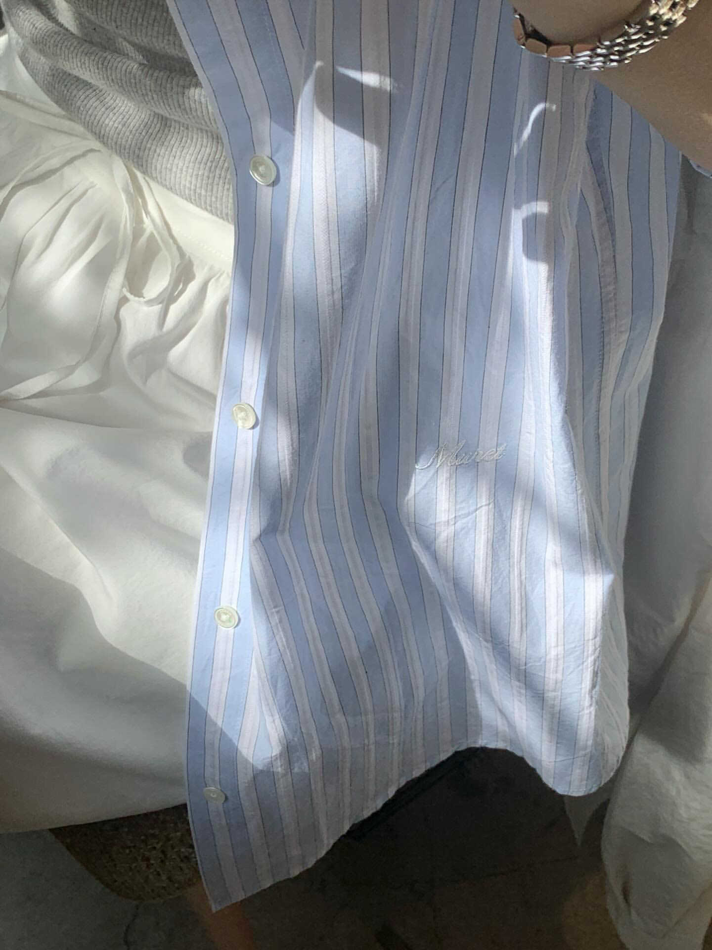 [Instock] River stripe shirt