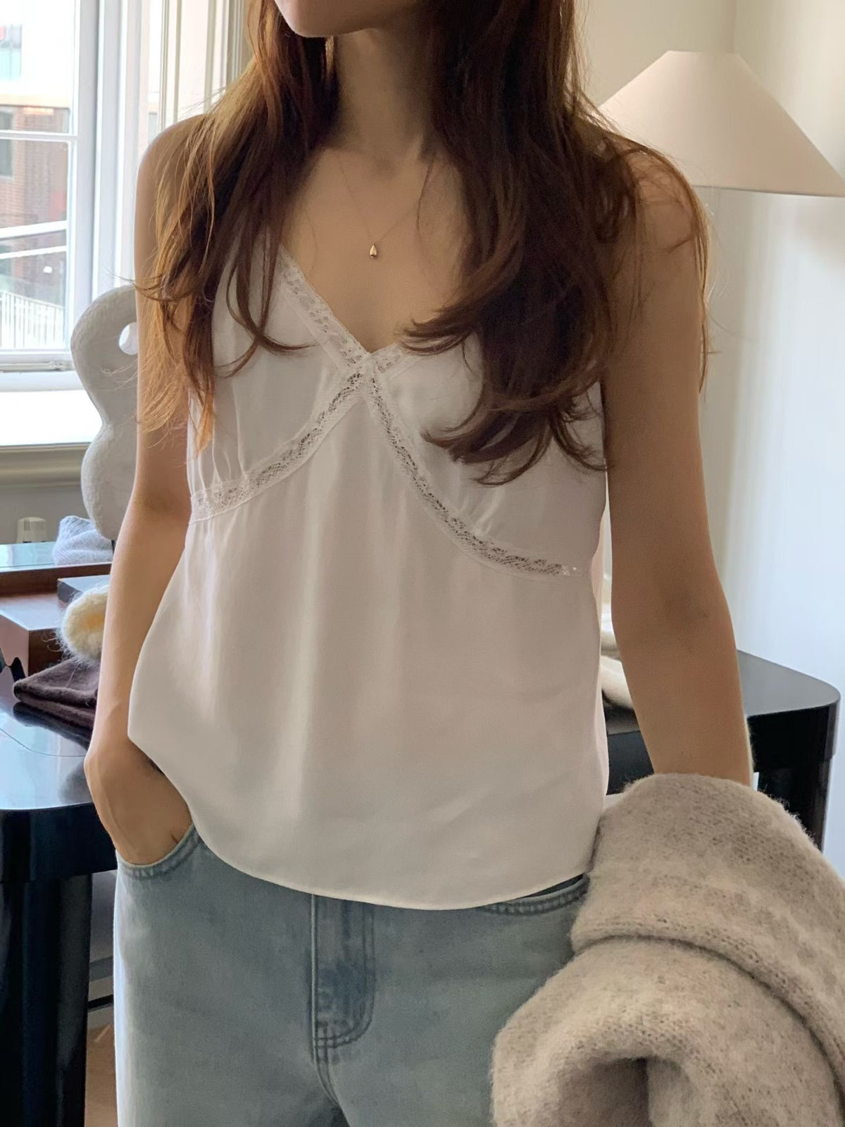 Rose lace blouse