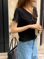 Elle shirring tee