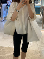From silky shirt