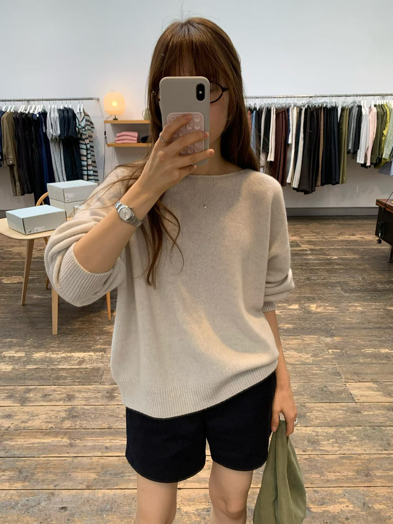 Rosy wholegarment knit