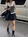 Mini flare skirt