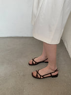 Nuance velvet line sandal