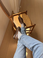 Glossy penny loafer