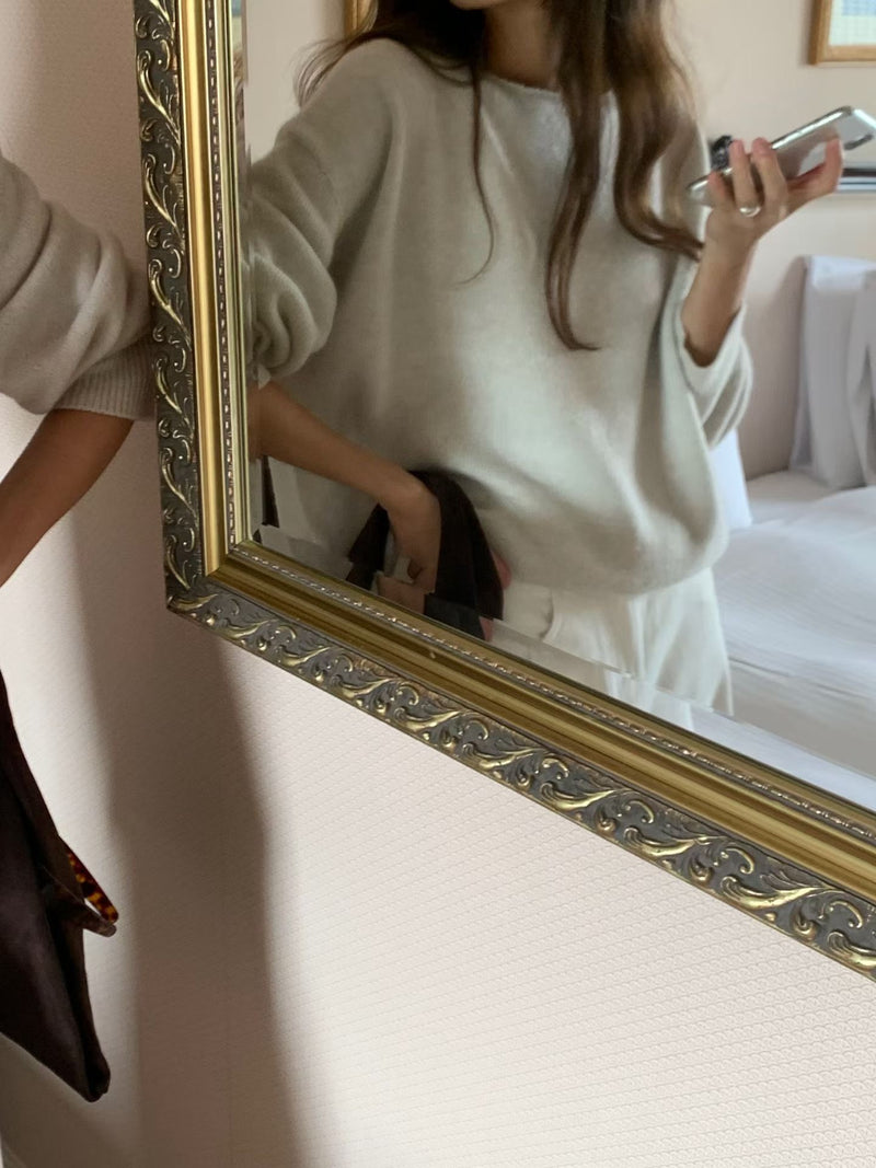 Rosy wholegarment knit