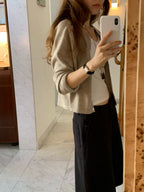 Wool silk cardigan
