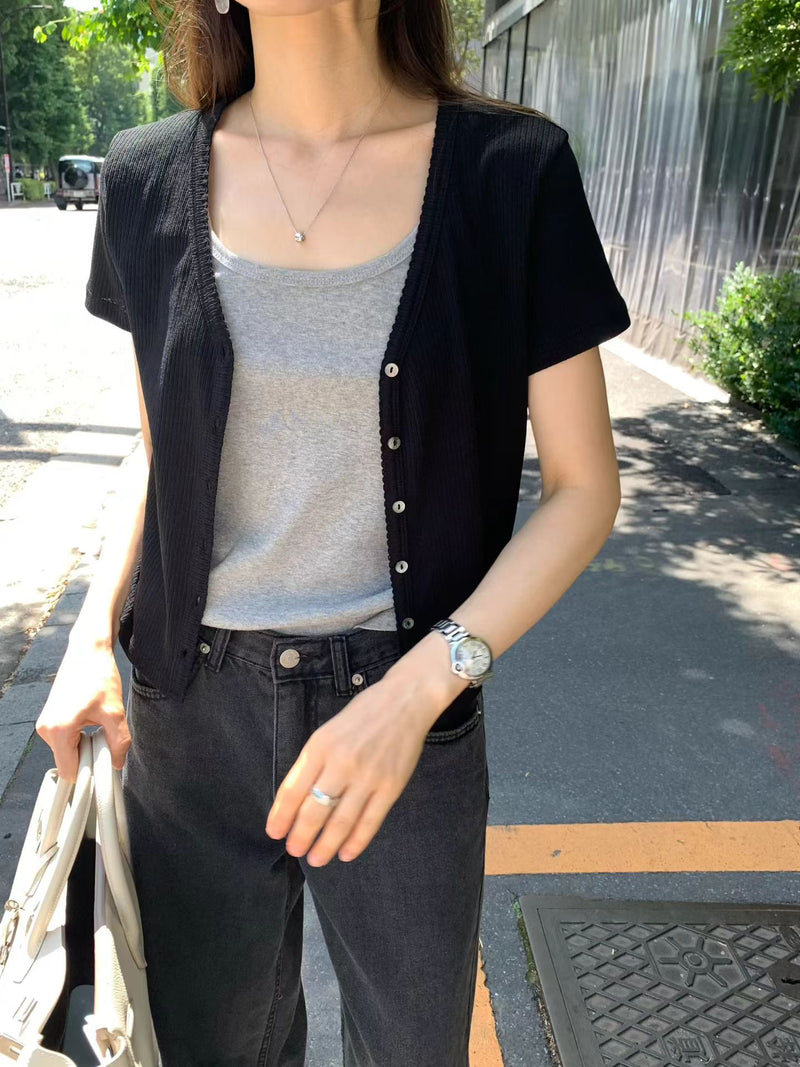 Mild half cardigan
