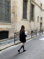 Handmade cony cashmere raglan coat