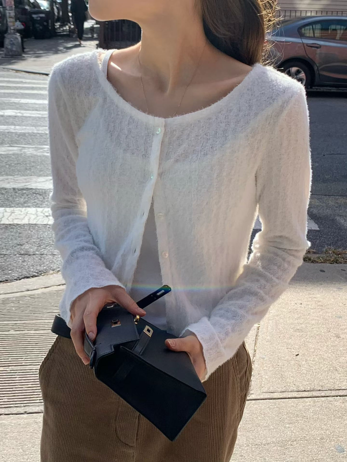 Fluffy cardigan
