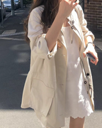 [sale] pocket cotton half trench