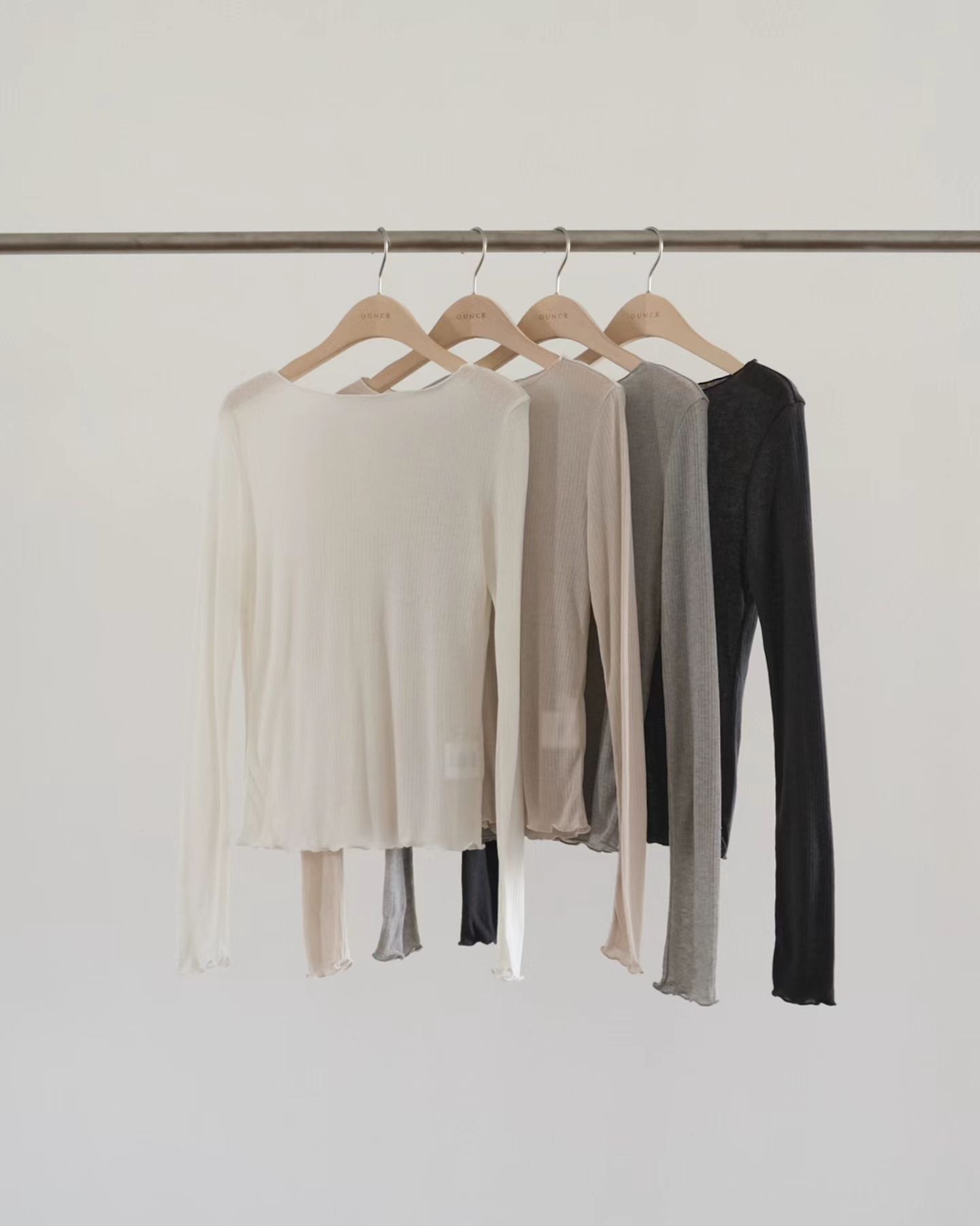 May rib long sleeve tee