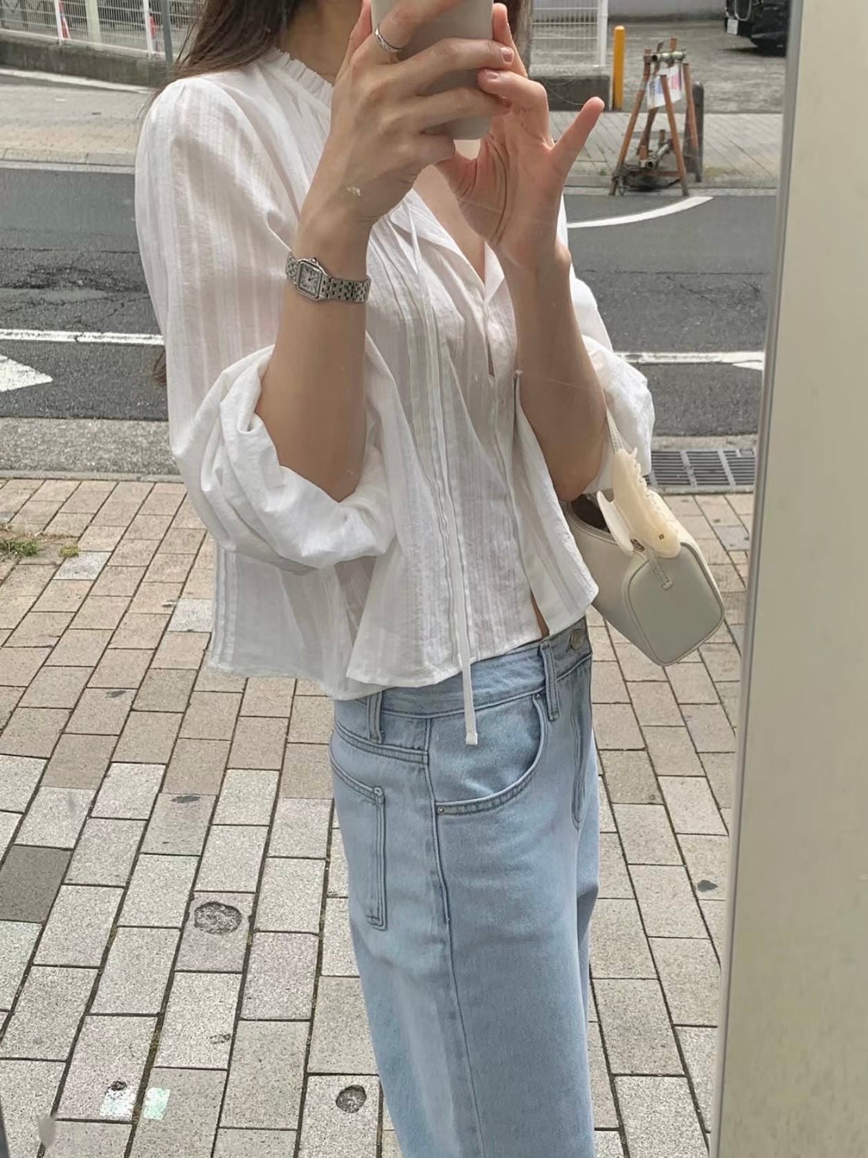 Frill blouse