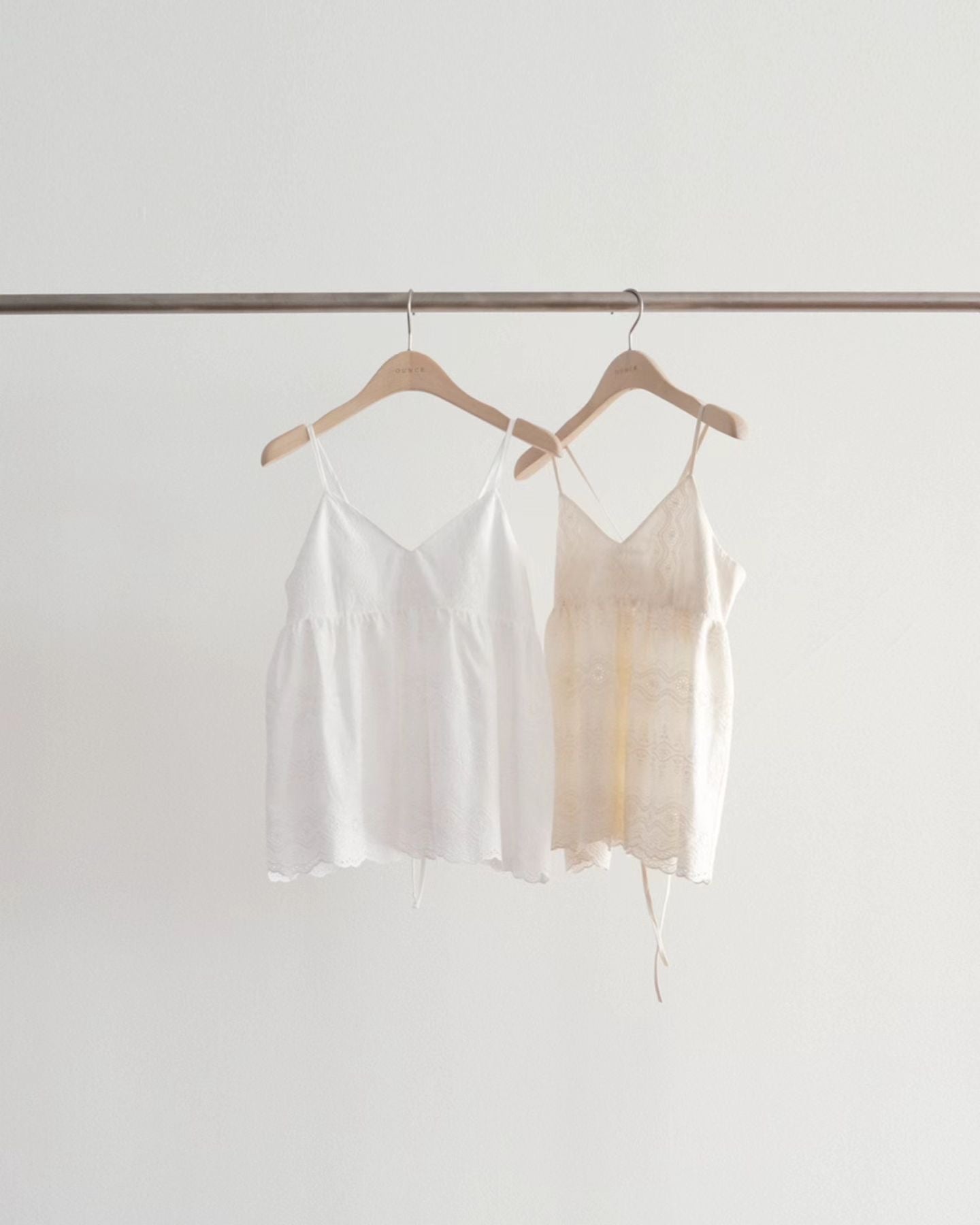 Cotton eyelet bustier
