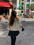 Handmade alpaca short jacket
