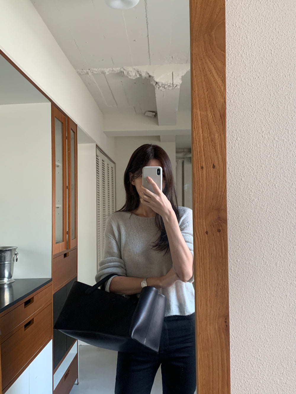 Row mohair hacch knit