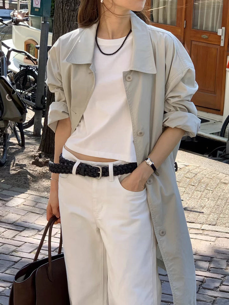 Vintage washing trench coat