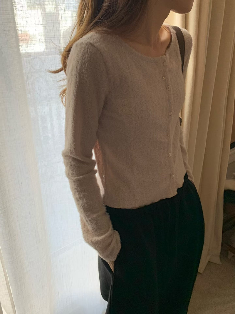 Fluffy cardigan