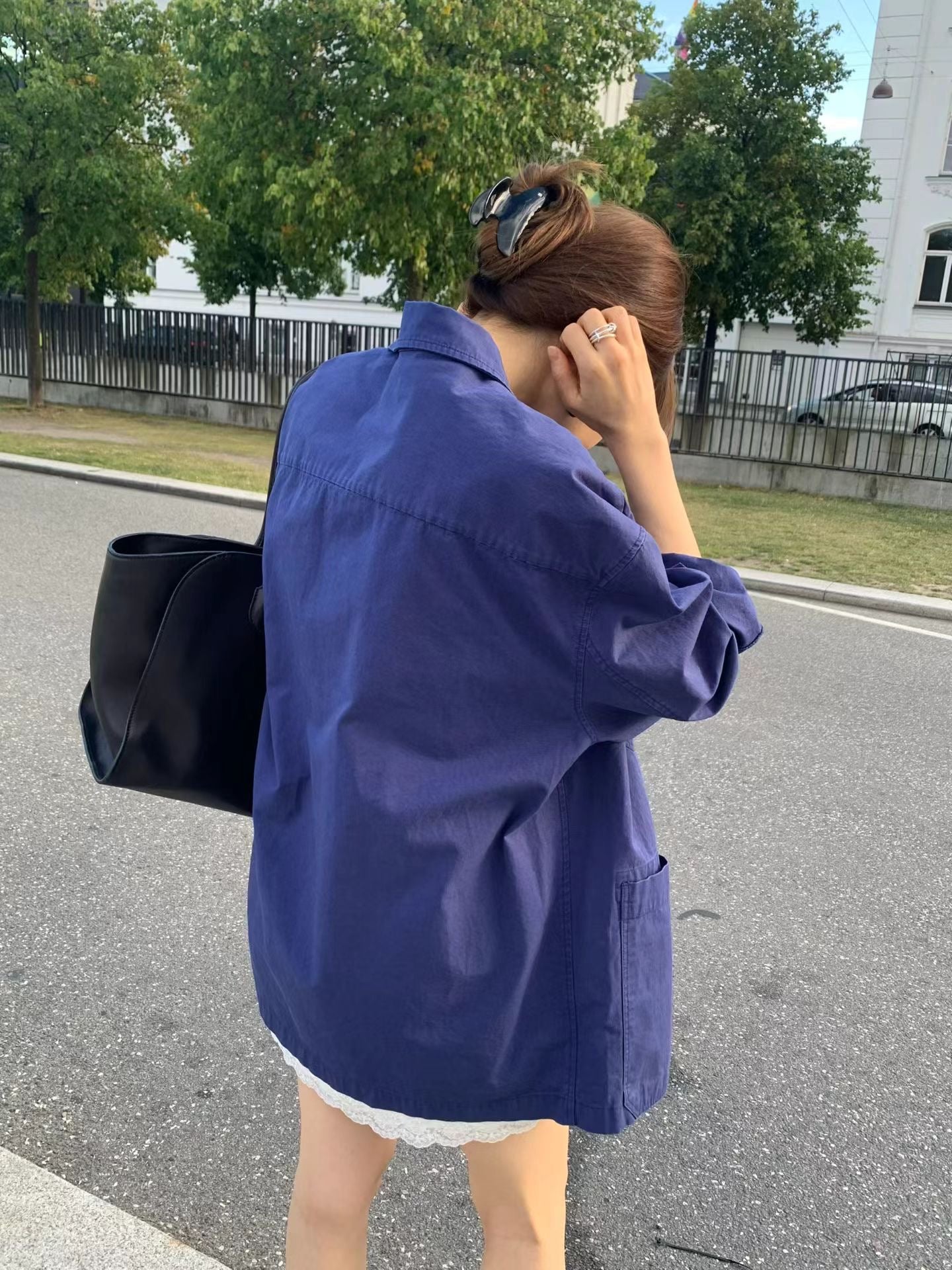 Stitch boxy tee