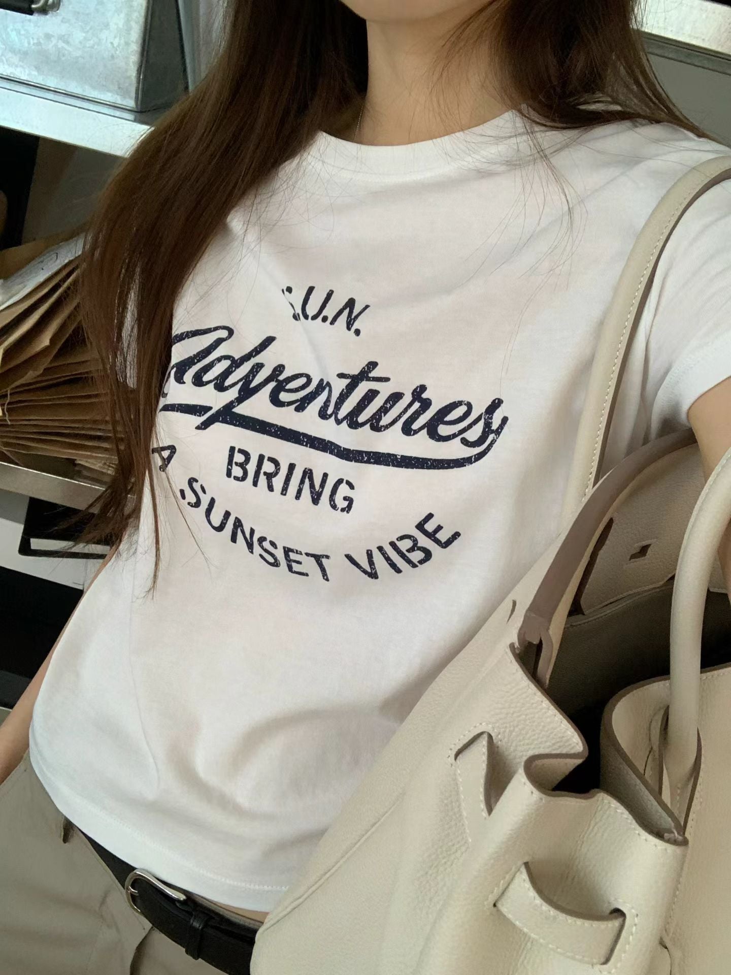 Sunset half tee