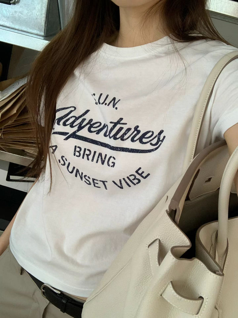 Sunset half tee