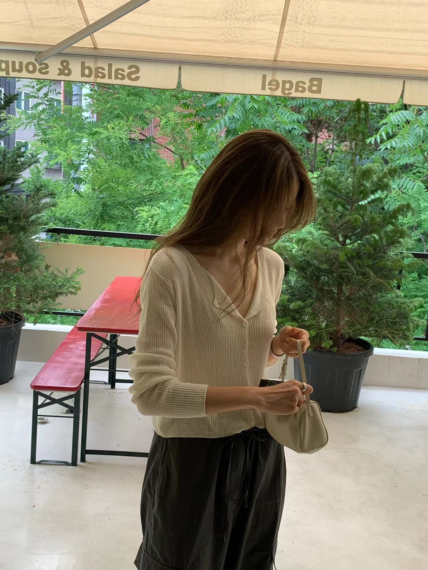Lily square golgi cardigan