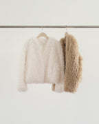 Hairy fur jacket