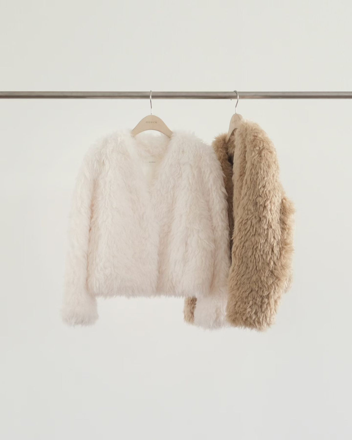 Hairy fur jacket
