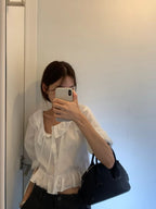 Ameli frill blouse